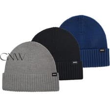 Image of BOSS MEN'S FOLD OVER BEANIE/ KNITTED BEANIE/ HAT "FATI-O" Was £59