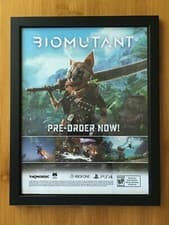 Image of Framed BIOMUTANT Print Ad/Poster Official PS4 Xbox One Game Room Wall Art Decor