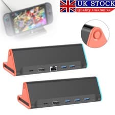 Image of For Nintendo Switch 2(2025) TV Docking Station Charging Dock Stand 4K HDMI Adapt
