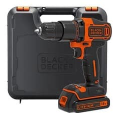 Image of Black & Decker BLACK+DECKER 2 Speed 18V Cordless Combi Drill with Kit Box (BC...