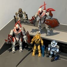 Image of New 5 Elite HALO MEGA CONSTRUX SPARTAN FIGURE UNSC SCORPION CLASH HHC42 Toys