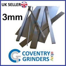 Image of Ground Flat Stock Gauge Plate 3mm Thickness - 01 Tool Steel - Widths 3mm-300mm