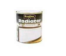 Image of Rustins Radiator Enamel Paint Satin WHITE 250ML 500ML