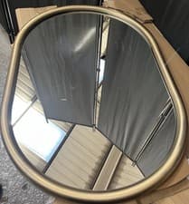 Image of Garden Trading Novello Wall Mirror, Antique Brass Iron, RRP130