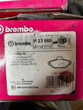 Image of P 23 060 Brembo Front BRAKE PAD SET, Fiat 500, Punto, Ford KA, Lancia Y