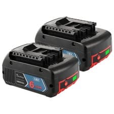 Image of 2X 6.0Ah For Bosch Professional GBA 18V Li-Ion Battery BAT609 BAT620 BAT610 618