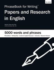 Image of PhraseBook for Writing Papers and Research in English