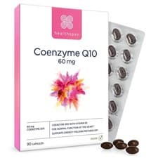 Image of Healthspan Coenzyme Q10 60mg | 90 Capsules | Added 90 count EXP 5/27