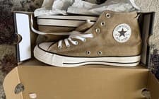 Image of Converse CTAS Hi Trainers Trek Tan/White/EGret Uk Size 11 New With Box