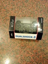 Image of Playstation 3 dualshock 3 Charcoal black mint condition still in box