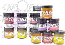 Image of Selection of Breakfast & Afternoon Tea Jam Preserve Gift Pack - Strawberry, Blac
