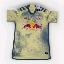 Image of Adidas 2023-24 New York Red Bulls Home Jersey with Team Signatures - Large