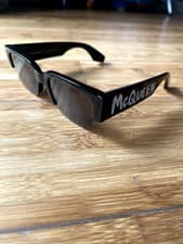 Image of Alexander McQueen black unisex sunglasses AM0405S 001 new