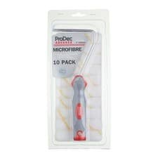 Image of ProDec Advance 6 pk 4" Short Pile 30mm Core Microfibre Mini Roller & Frame Set