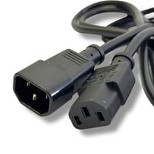 Image of Bundle - IEC Mains Power Extensions- C14 Male to C13 Female 2 Metre Cable