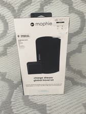 Image of Mophie Charge Stream Global Travel Kit Wireless Charger with World Plug Adapters