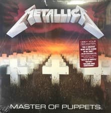 Image of Metallica Master Of Puppets LP Album vinyl record remastered reissue on Blackend