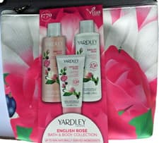 Image of Yardley London Traditional English Rose Bath, Body and Bag Gift Set