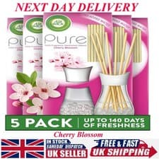 Image of Air Wick Reed Diffuser Air Freshener Scented Natural Cherry Blossom 25ml -5 Pack