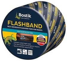 Image of 225mm x 10m Flashband Self Adhesive Flashing Tape for Roofs, Grey - 30812201