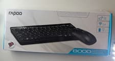 Image of Wireless Optical Set Keyboard And Mouse Rapoo 8000 Black RAPOO Brand New