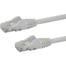 Image of StarTech.com 50cm CAT6 Ethernet Cable - White CAT 6 Gigabit Ethernet Wire -650MH