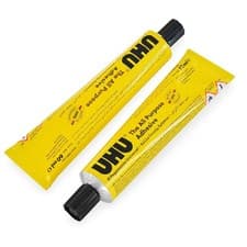 Image of 2 x UHU All Purpose Glue 120ml Jumbo Size Tubes Extra Strong Clear Adhesive