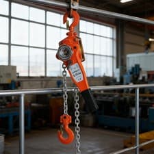 Image of Manual Ratchet Hoist, Hand Lever Chain Hoist, 3-position Adjustable Chain Length
