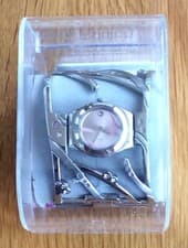Image of Ladies Irony Stainless Steel Swatch Watch Bangle