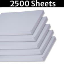 Image of A4 White Paper Printer Copier 5 Reams OF 500 Sheets Photocopy Stationary Office