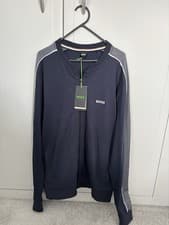 Image of Men’s Boss Navy Blue Tracksuit Size Large Full Zip Jacket