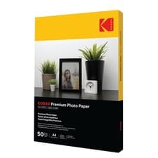 Image of Kodak Photo Paper A4 (Glossy 240gsm - 50 Sheets) A4, 240gsm, 50 sheets, White 