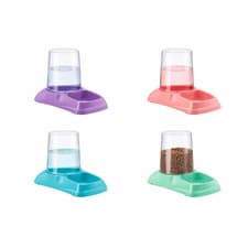 Image of Auto Pet Feeder Dog Food Dispenser Drinking Water Flowing Water Gravity Feeder