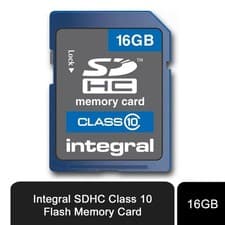 Image of Integral 16GB SDHC Class 10 Flash Memory Card