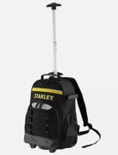 Image of New Stanley STST83307-1 Fabric Tool Backpack 22"x13"x8" - 30 Lbs, ON WHEELS