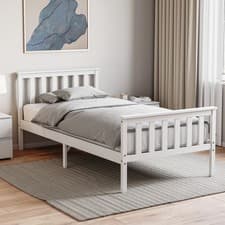 Image of Milan 3ft Solid Pine Single Bed Frame with Headboard
