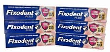 Image of Fixodent Plus Food Barrier Denture Adhesive all day Cream NO Flavour | 6 X 40g