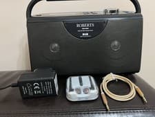 Image of Roberts WM-202 DAB/ DAB+/FM/RDS/WiFi internet Black Portable Radio. G C & P W O.
