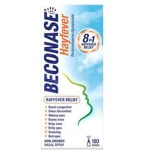 Image of Beconase Hayfever Relief Nasal Spray 8in1 Effective Relief Non-drowsy 180 Sprays