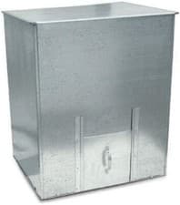 Image of Galvanised Steel Metal Coal Bunker Heavy Duty Coal Fuel Storage 125KG -5 BAGS of