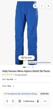 Image of Helly Hansen Mens Alpha Lifaloft Ski Pants S