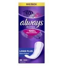 Image of Always Dailies Long Plus 38s x 4 Packs (152 Liners)