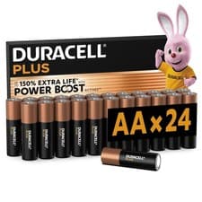 Image of Duracell Plus AA Alkaline Batteries LR6 1.5V 24-Pack