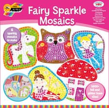 Image of Sparkle Mosaics Childrens Glitter Set Arts and Crafts Kit for Kids Colourful