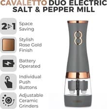 Image of Tower Cavaletto Duo Salt and Pepper Mill Grey
