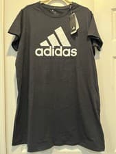 Image of Adidas dress. Originals T-Shirt Black Classic Logo Dress~size1x~NWT