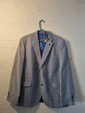 Image of Gibson London Men's Suit Jacket Blazer Grey 48R, New