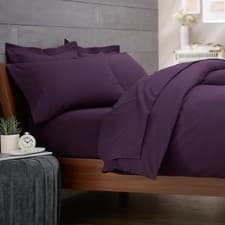 Image of Hotel Quality100% Egyptian Cotton 200TC Fitted Sheet Single 4ft Small Doubl King