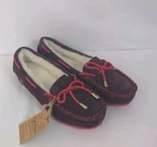 Image of NWT Dije California Casual Moccasin Loafer Slip On Shoes Sz 9 Brown/Pink