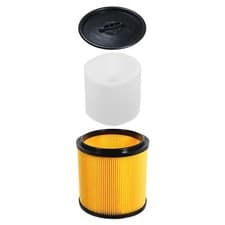 Image of Wet & Dry Filter for WICKES 20L 215735 288557 1250W Vacuum 500377 + Foam Sleeve